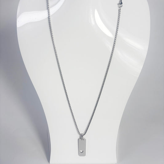 art. 010 - Cadena con dije acero quirurgico