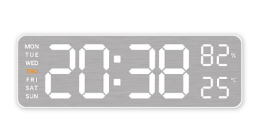 art. DESPERTADOR LED 5513 BLANCO