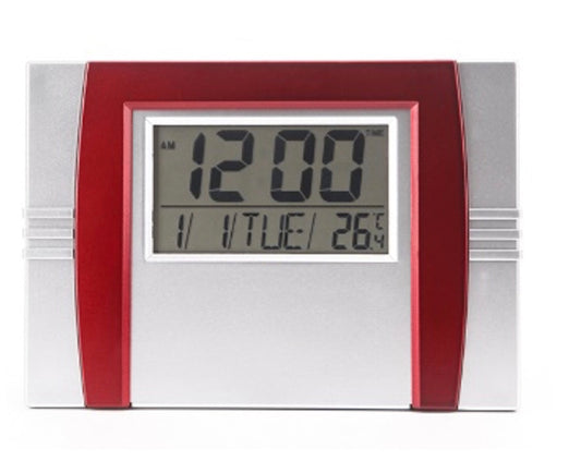 art. DESPERTADOR LCD 6602 ROJO