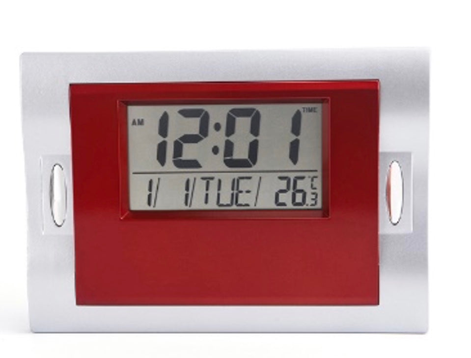 art. DESPERTADOR LCD 6606 ROJO