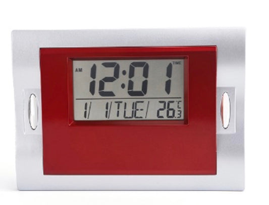 art. DESPERTADOR LCD 6606 ROJO