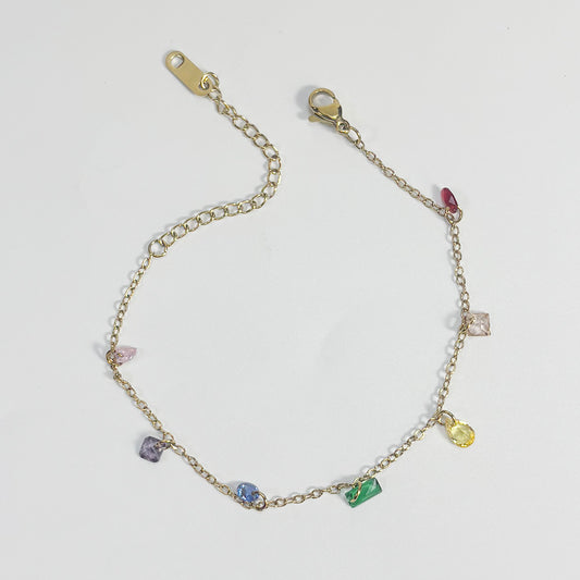 art. 01 Pulsera acero dorado dama