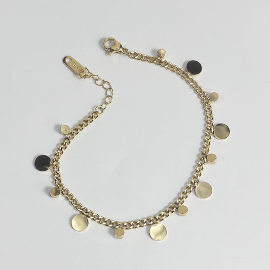 art. 09 Pulsera acero dorado dama