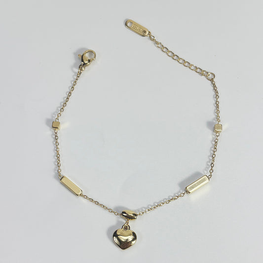 art. 012 Pulsera acero dorado dama