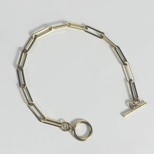 art. 018 Pulsera acero dorado dama