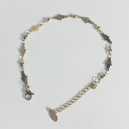 art. 019 Pulsera acero dorado dama