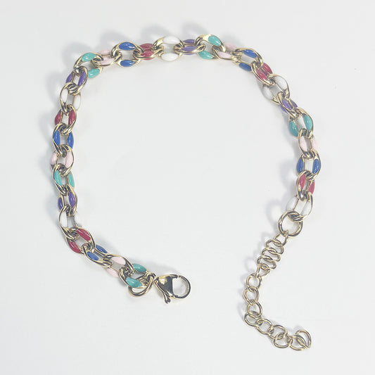 art. 022 Pulsera acero dorado dama