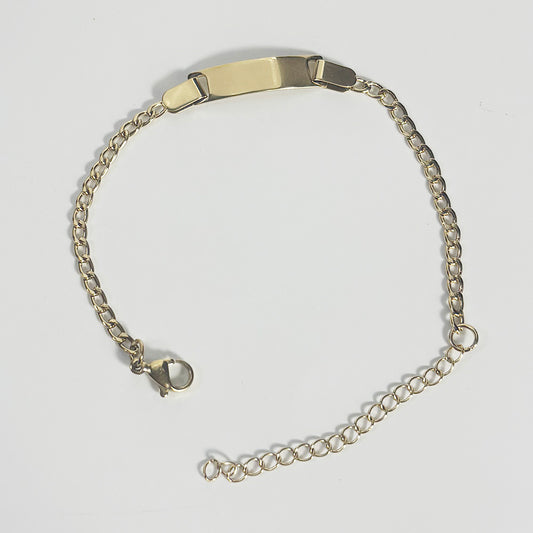 art. 024 Pulsera acero dorado dama