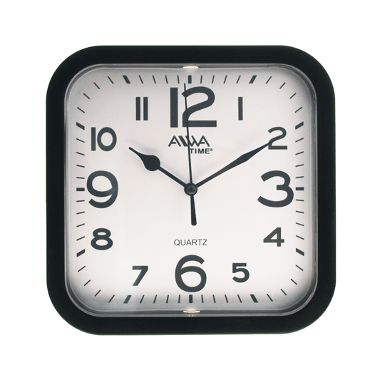 art. 010 - AIWA-TIME - Reloj de Pared Negro 20cm