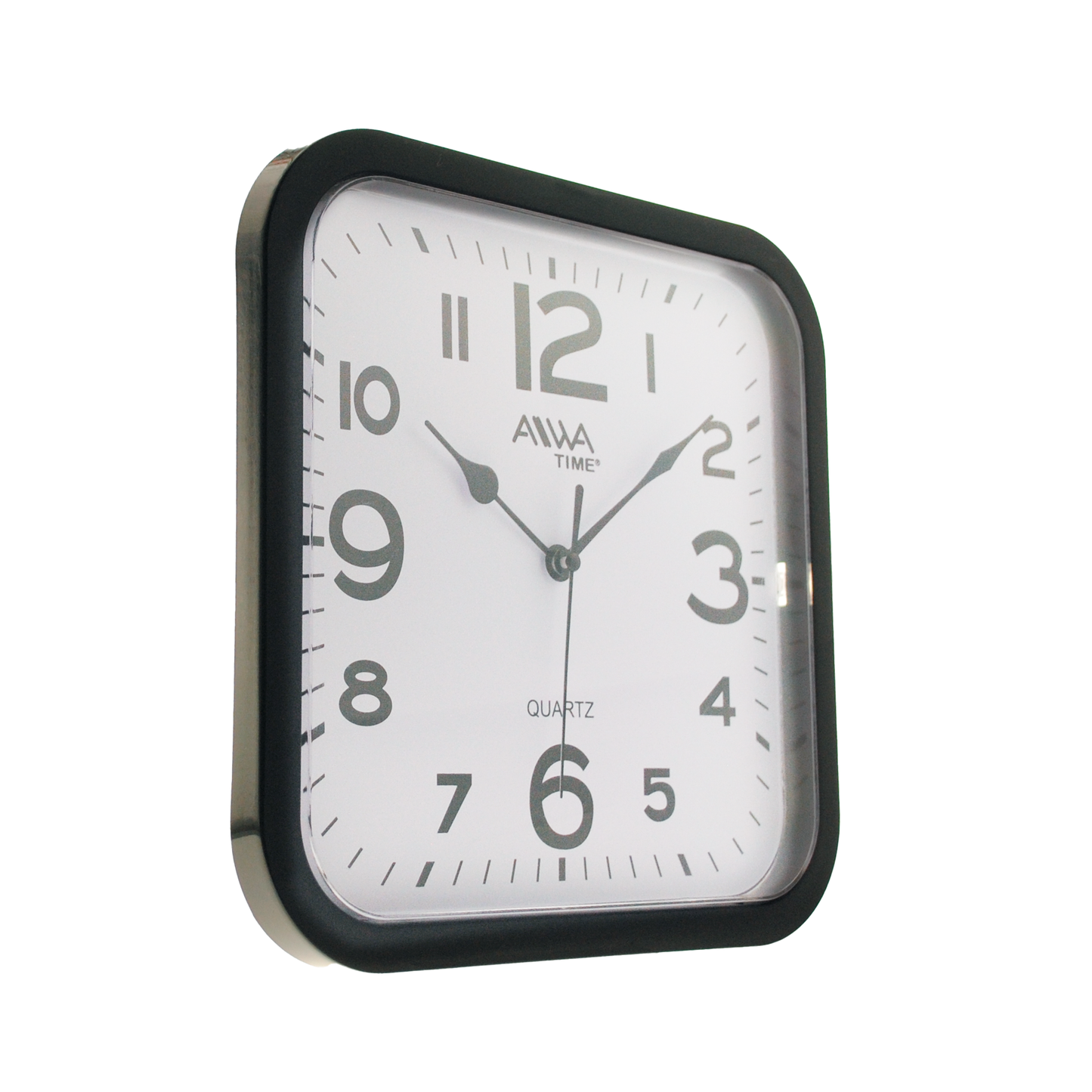 art. 011 - AIWA-TIME - Reloj de Pared Negro 23cm