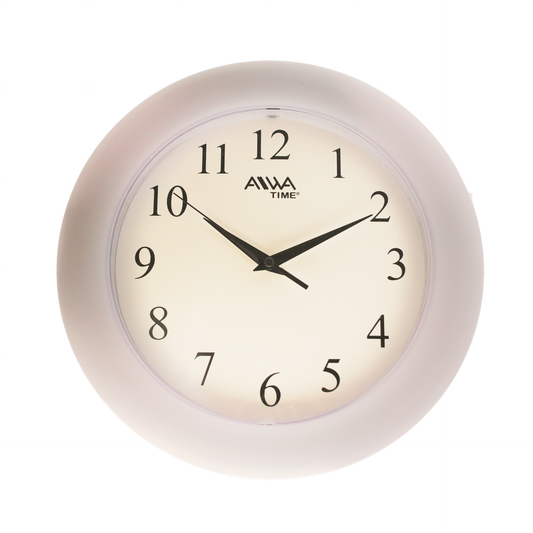 art. 012 - AIWA-TIME - Reloj de Pared Blanco 24cm