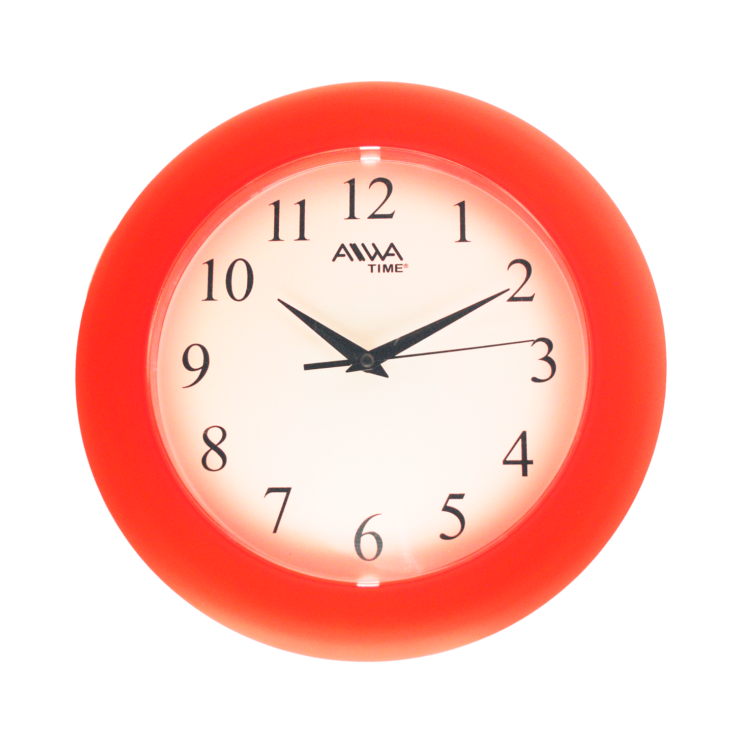 art. 012 - AIWA-TIME - Reloj de Pared Rojo 24cm