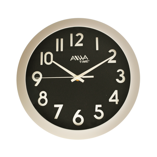 art. 013 - AIWA-TIME - Reloj de Pared Blanco 24cm