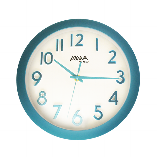 art. 013 - AIWA-TIME - Reloj de Pared Celeste 24cm