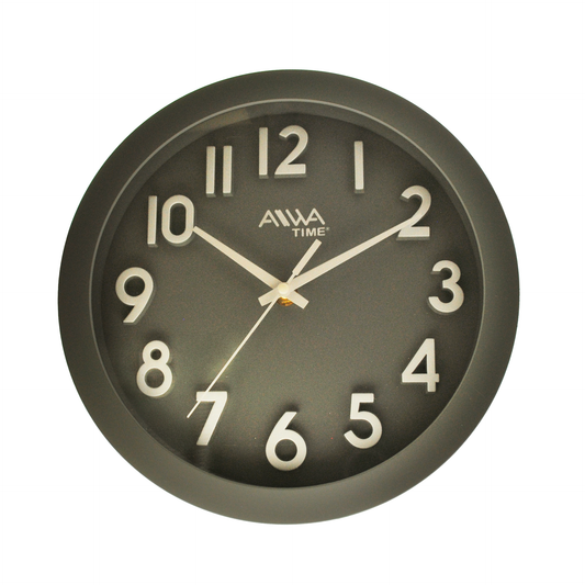 art. 013 - AIWA-TIME - Reloj de Pared Gris 24cm