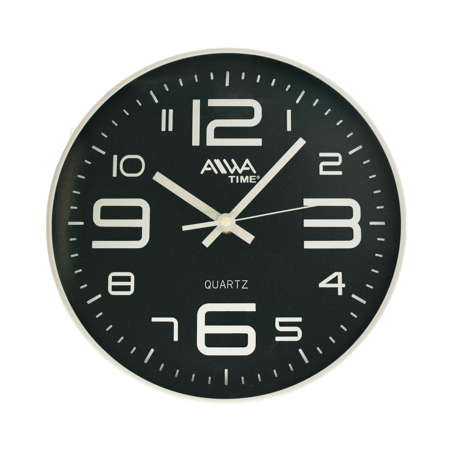 art. 014 - AIWA-TIME - Reloj de Pared Negro 26cm