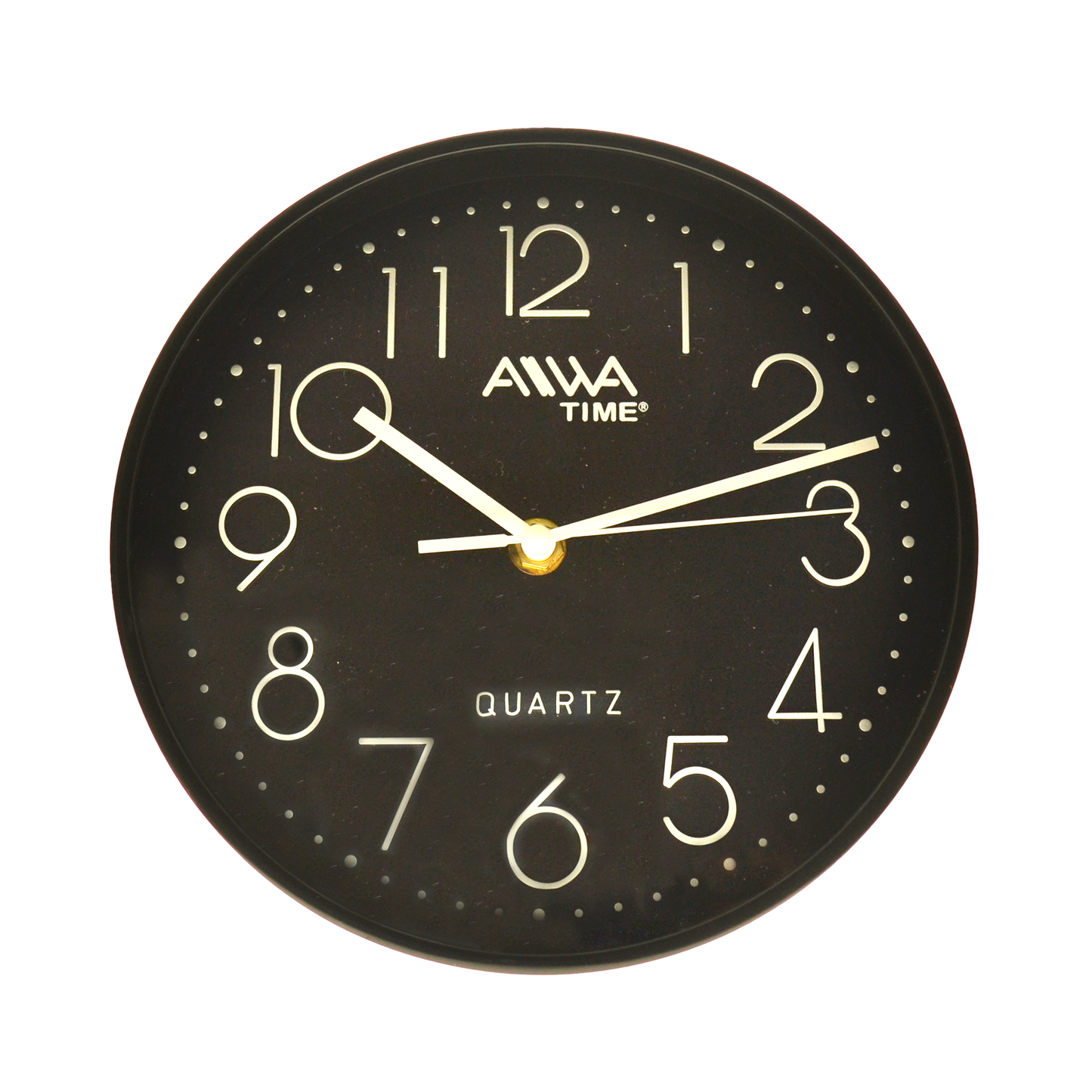 art. 01 - AIWA-TIME - Reloj de Pared Negro 20cm