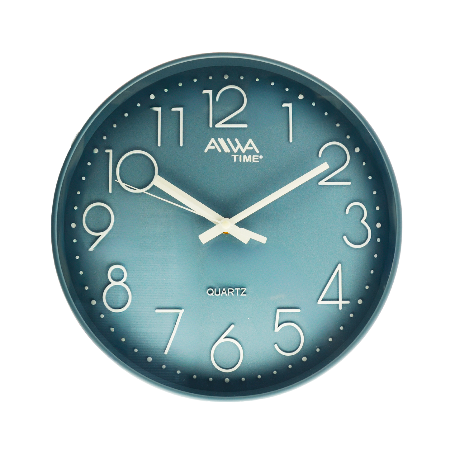 art. 002 - AIWA-TIME - Reloj de Pared Celeste 30cm
