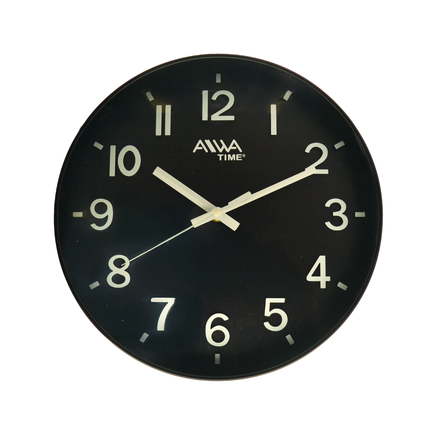 art. 003 - AIWA-TIME - Reloj de Pared Negro 30cm