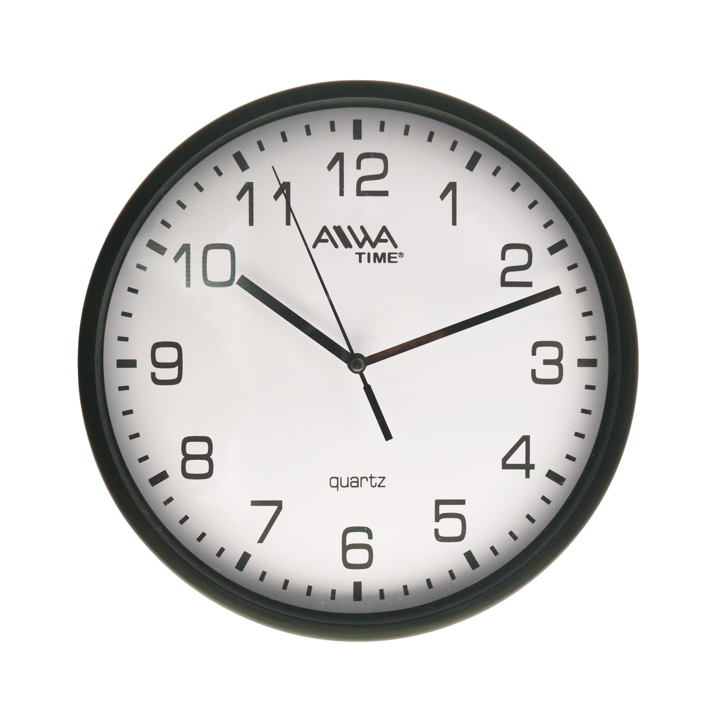 art. 006 - AIWA-TIME - Reloj de Pared Negro 22cm