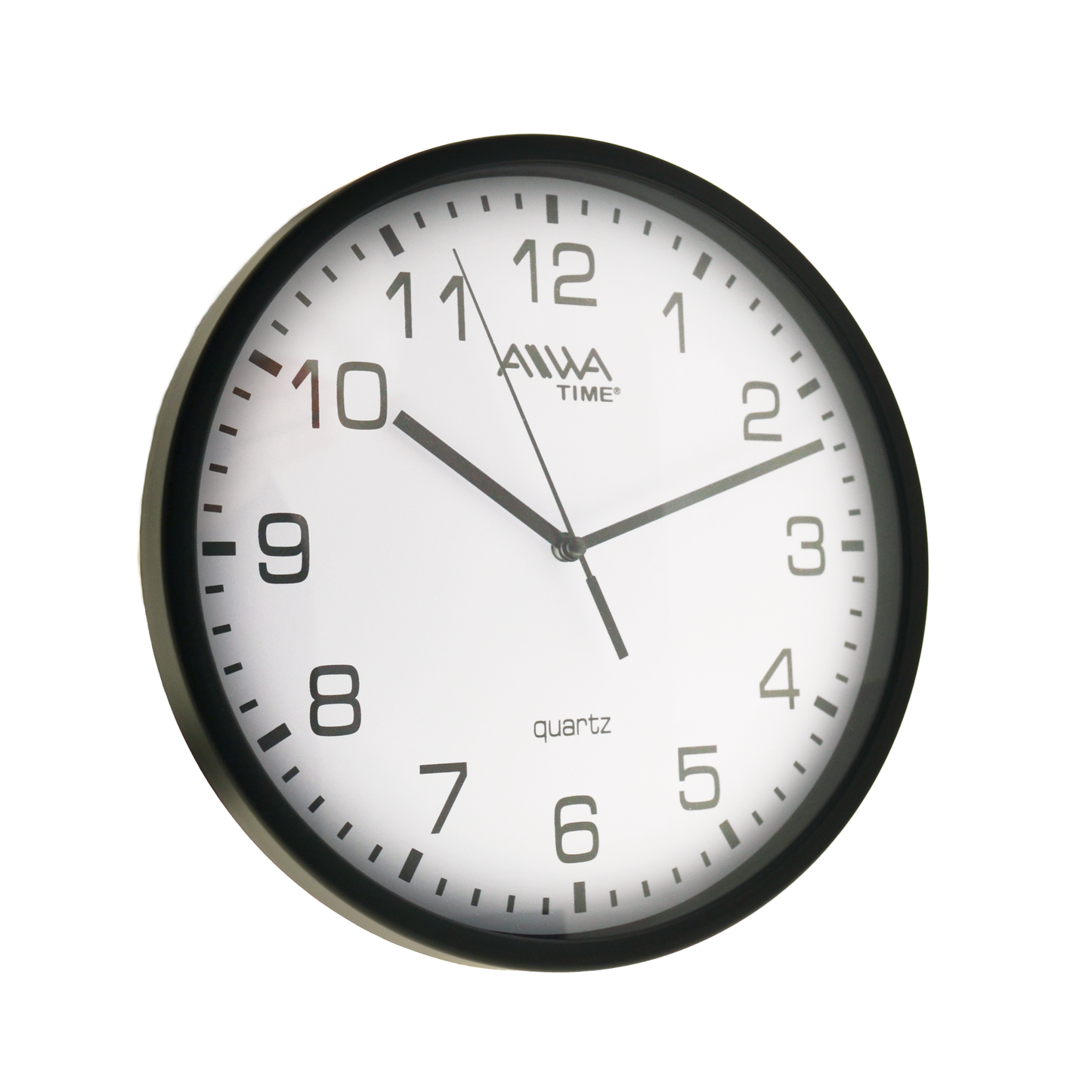 art. 006 - AIWA-TIME - Reloj de Pared Negro 22cm