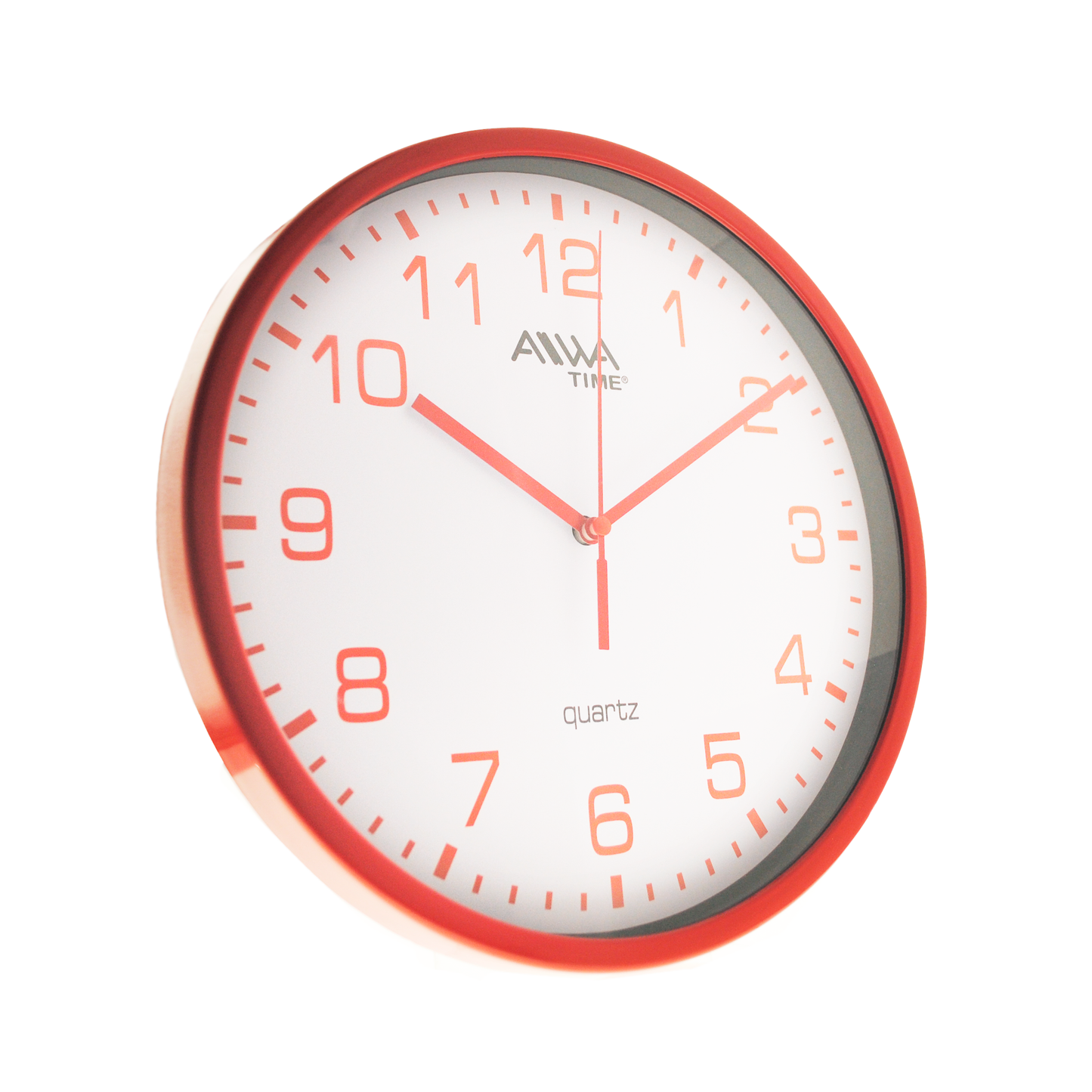 art. 006 - AIWA-TIME - Reloj de Pared Rojo 22cm