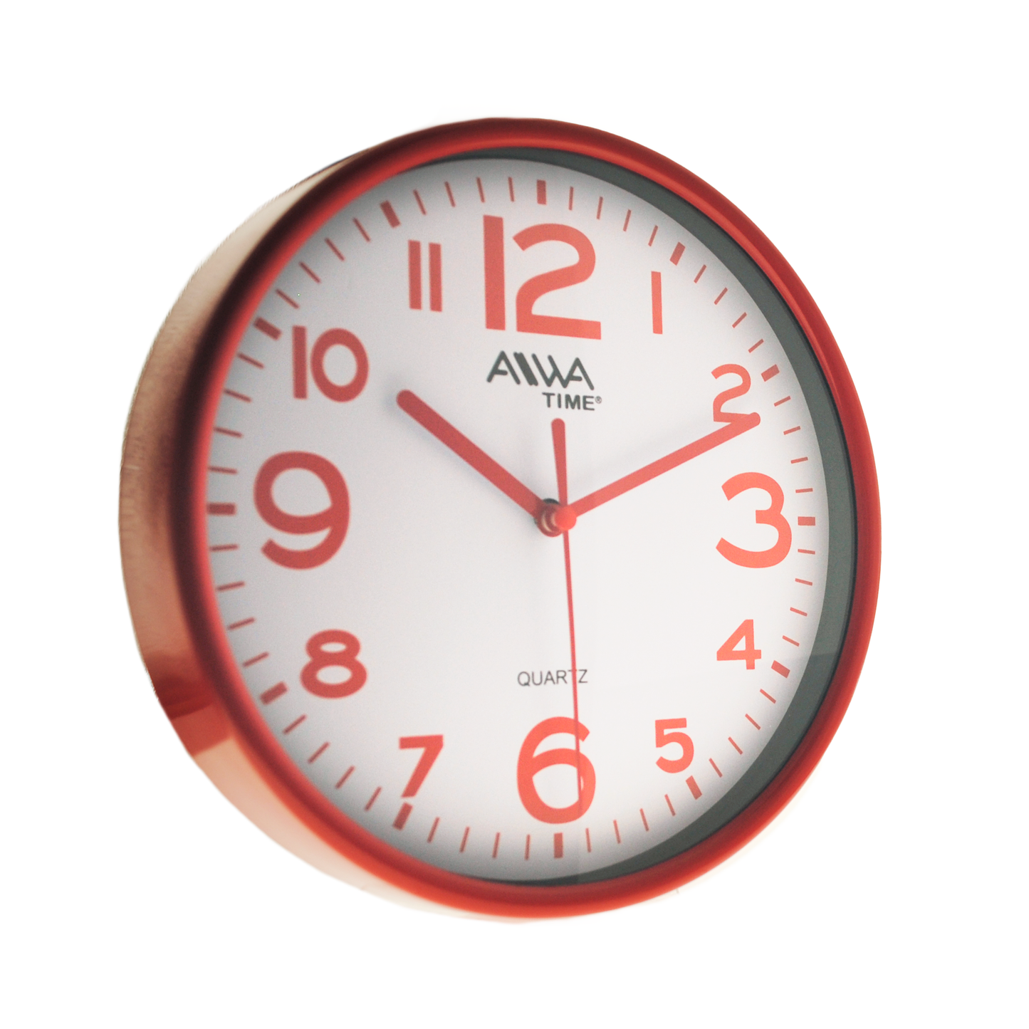 art. 007 - AIWA-TIME - Reloj de Pared Rojo 18cm