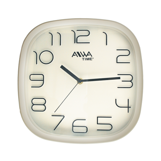 art. 008 - AIWA-TIME - Reloj de Pared Blanco 30cm