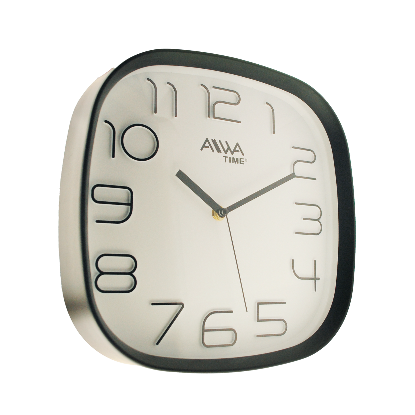 art. 008 - AIWA-TIME - Reloj de Pared Negro 30cm