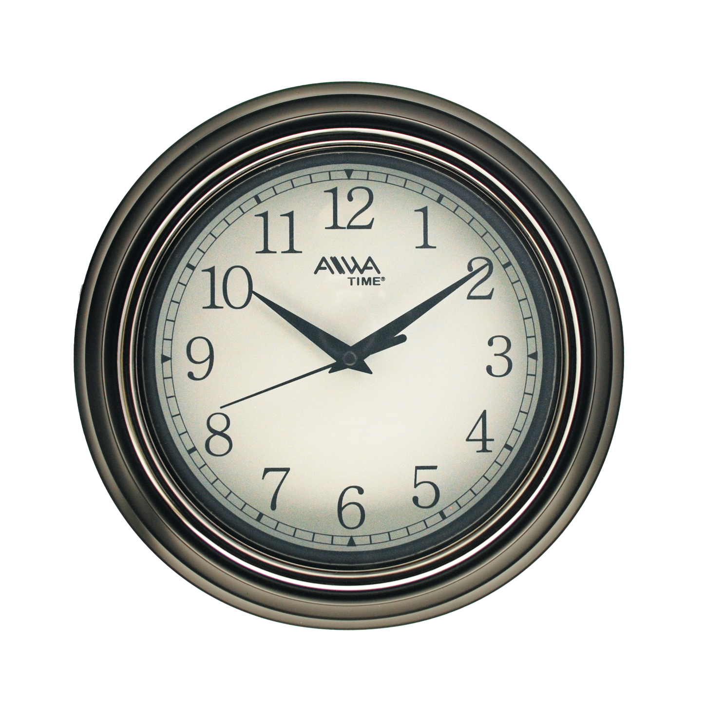 art. 009 - AIWA-TIME - Reloj de Pared Negro 18cm