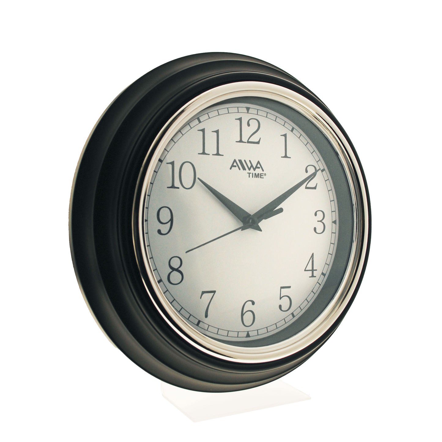 art. 009 - AIWA-TIME - Reloj de Pared Negro 18cm