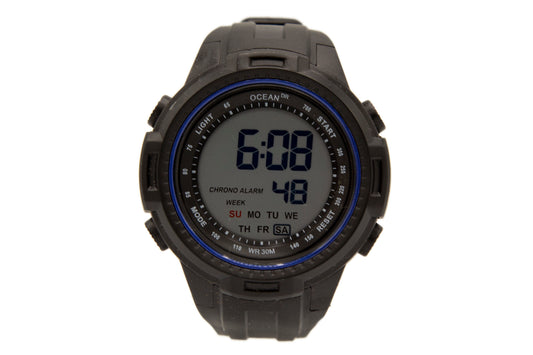 art. 1190 026AZ - OCEAN DR - Reloj Digital Crono Alarma, Caballero, Sumergible 3 ATM
