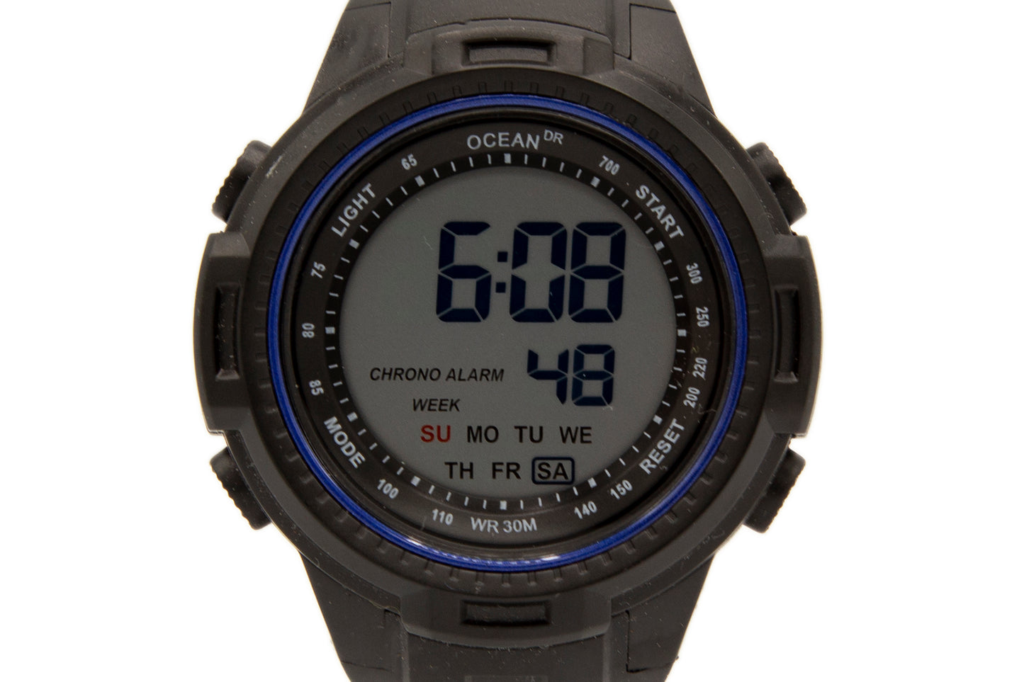 art. 1190 026AZ - OCEAN DR - Reloj Digital Crono Alarma, Caballero, Sumergible 3 ATM