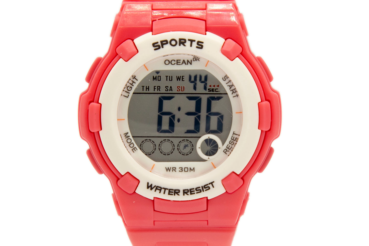 art. 1190 034RJ - OCEAN DR - Reloj Digital Crono Alarma, Dama, Sumergible 3 ATM