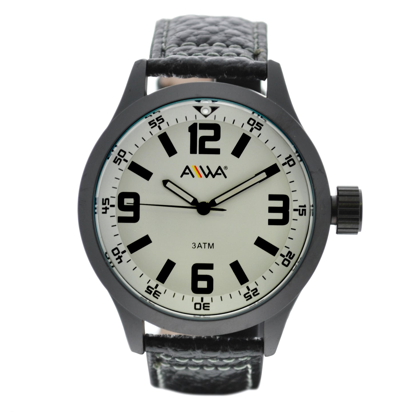 art. 10306 009GR - AIWA Time - Reloj Cuero AIWA Time, Caballero, Sumergible, 5ATM