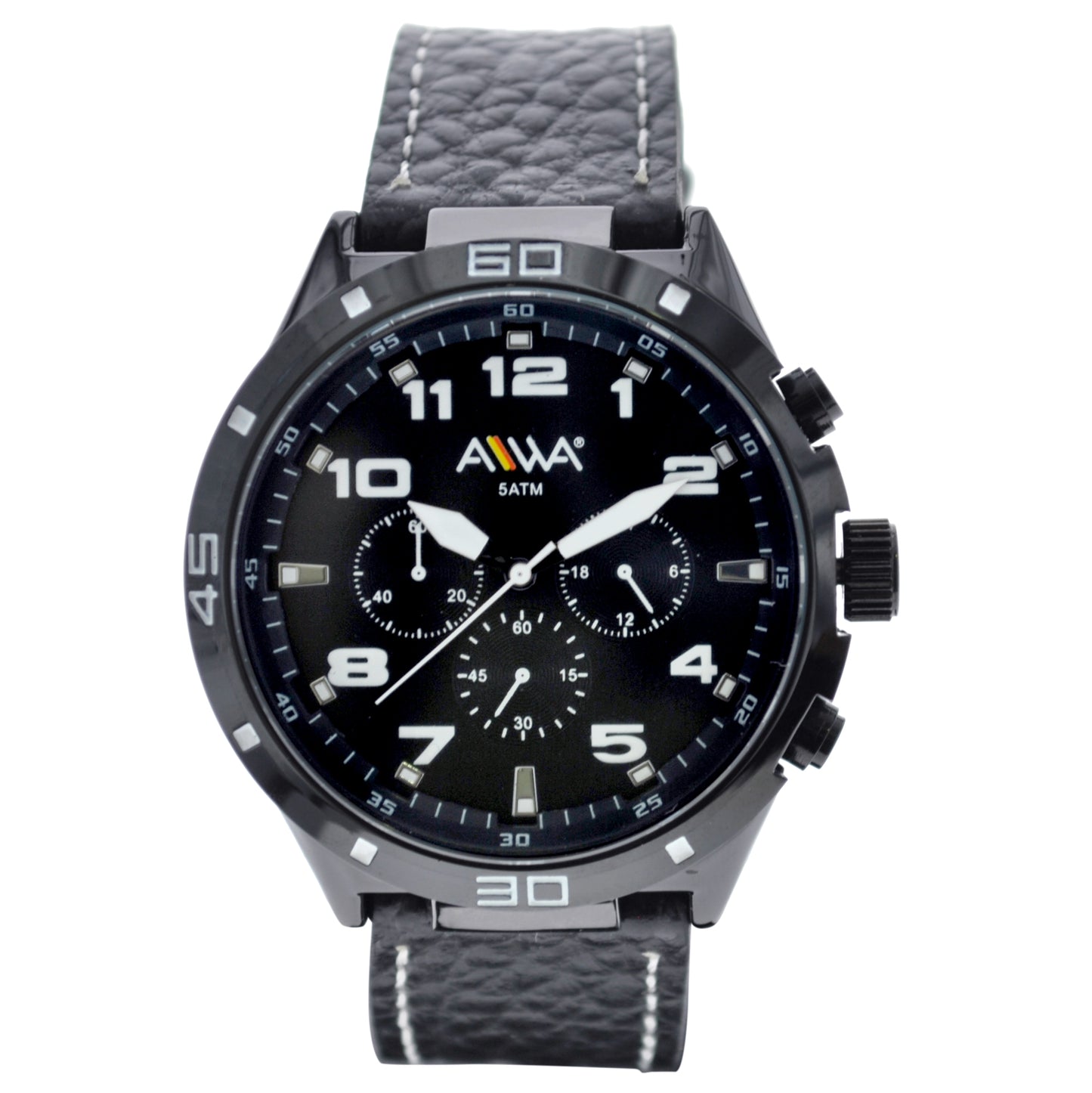 art. 10306 010BL - AIWA Time - Reloj Cuero AIWA Time, Caballero, Sumergible, 5ATM