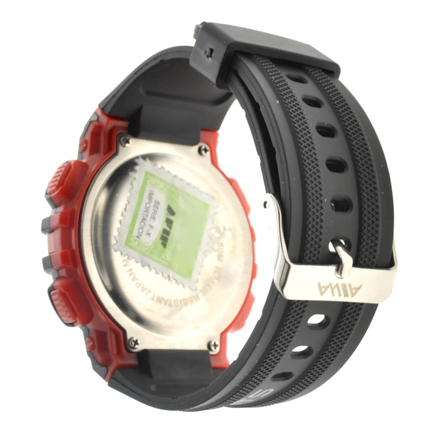 art. 10305 025RJ - AIWA Time - Reloj Digital Crono Alarma, Caballero, AIWA Time, Sumergible 5 ATM