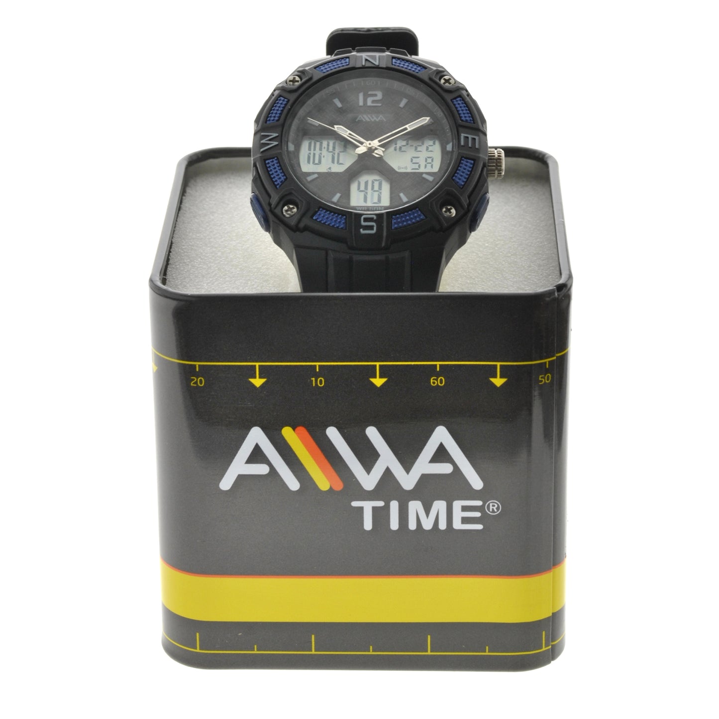 art. 10315 004AZ - AIWA Time - Reloj Análogo-Digital, Caballero, Sumergible, 5 ATM