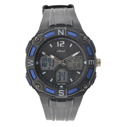 art. 10315 004AZ - AIWA Time - Reloj Análogo-Digital, Caballero, Sumergible, 5 ATM