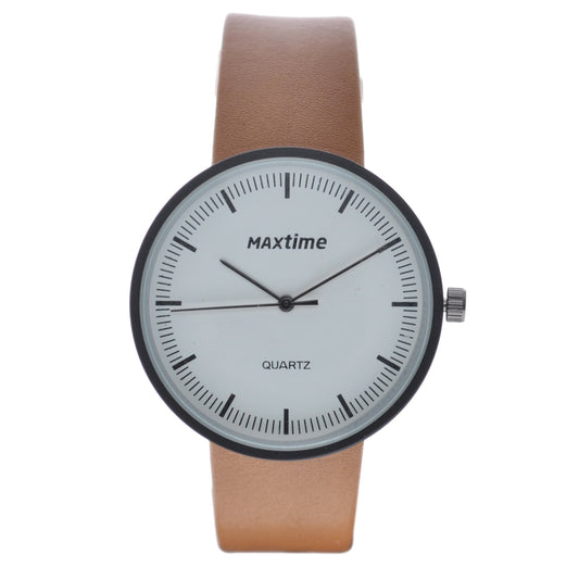 art. 0063-7 004MN - MAXTIME - Reloj Analogo, Cuero Comun