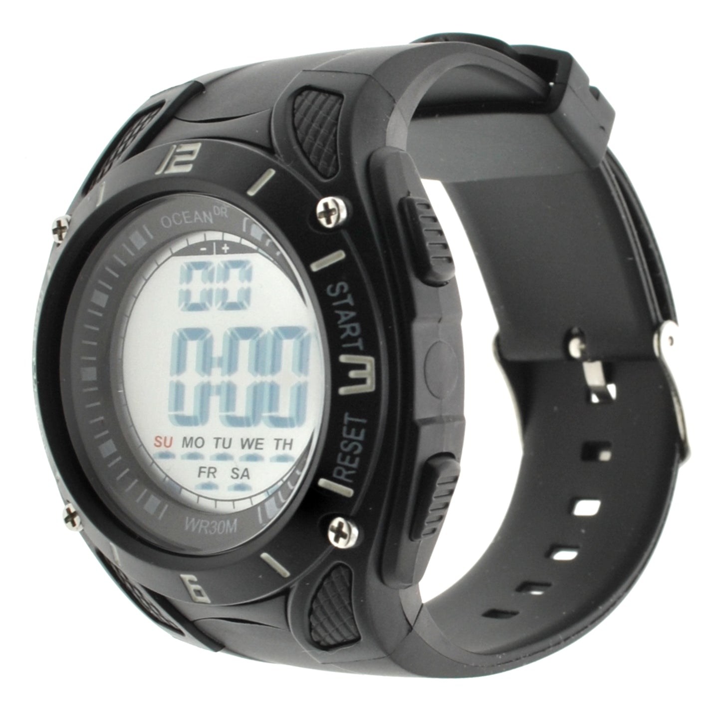 art. 1190 022NG - OCEAN DR - Reloj Digital Crono Alarma, Caballero, Sumergible 3 ATM