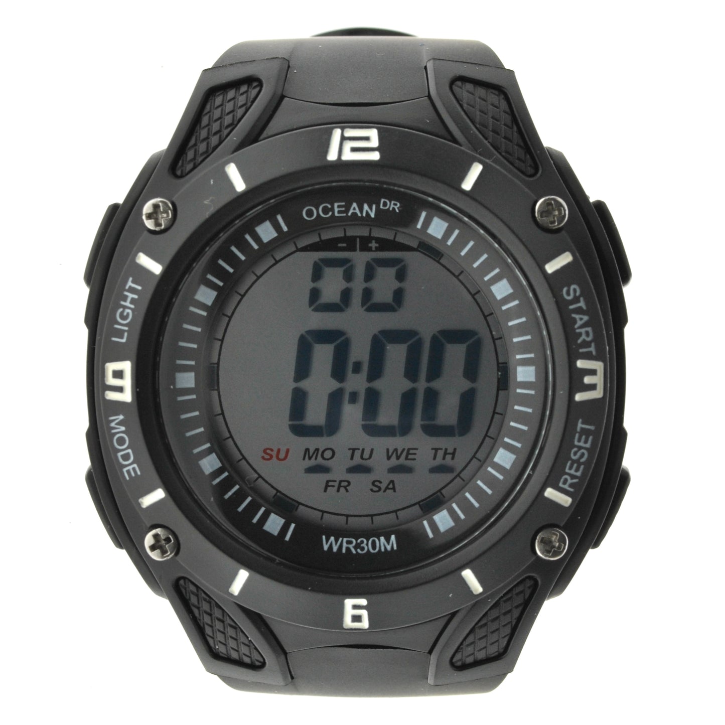art. 1190 022NG - OCEAN DR - Reloj Digital Crono Alarma, Caballero, Sumergible 3 ATM