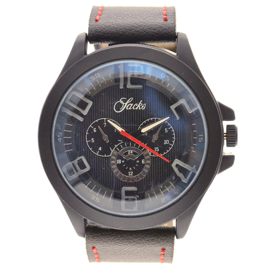 art. 1032 010RJ - SACKS - Reloj análogo, Malla Cuero, Caballero, Casual