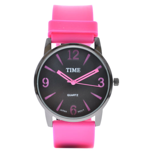 art. 1173 005RS - TIME - Reloj Analogo, Malla Silicona, Caja metal, Dama