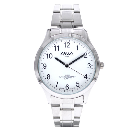 art. 10300 016BL - AIWA Time - Reloj Acero, Caballero, Sumergible, 5ATM