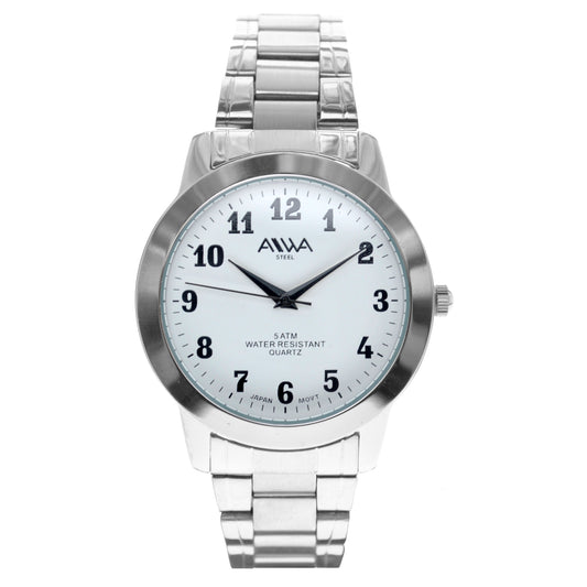 art. 10300 026BL - AIWA Time - Reloj Acero, Caballero, Sumergible, 5ATM