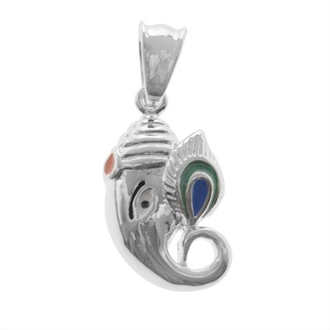 Dije acero blanco elefante hindu 3.5 cm D&K