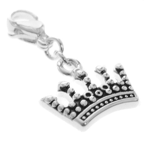 Dije acero blanco para pulsera corona con esmaltado 2.5 cm D&K / 1300CO-8