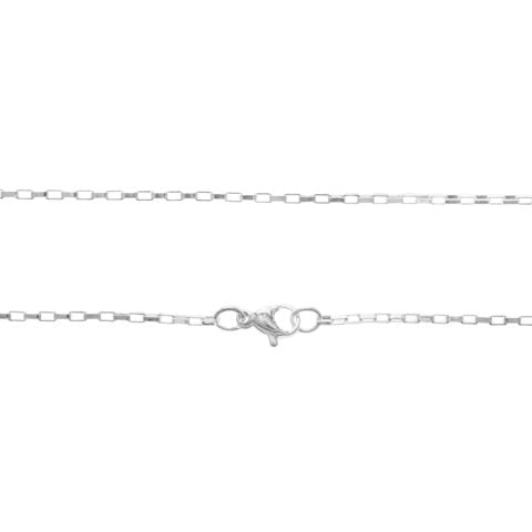 Cadena acero blanco force cuadrada 1,5 mm, 40 cm D&K / 1300FC-1