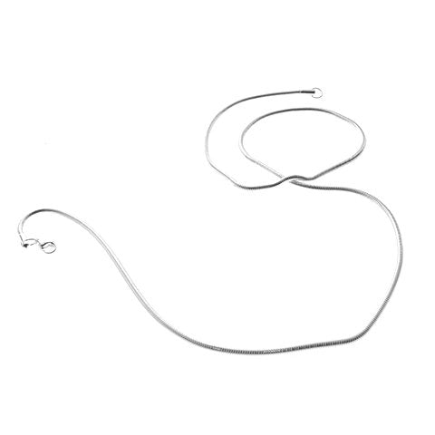 Cadena acero blanco Cola de Raton 2.4 mm, 45 cm D&K / 1500CR-1